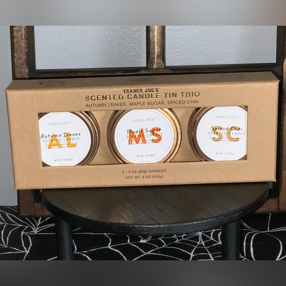 Trader Joe’s Autumn Seasonal Scented Candle Tin Trio - Picture 6 of 9